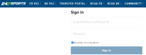 247sports.com, Login